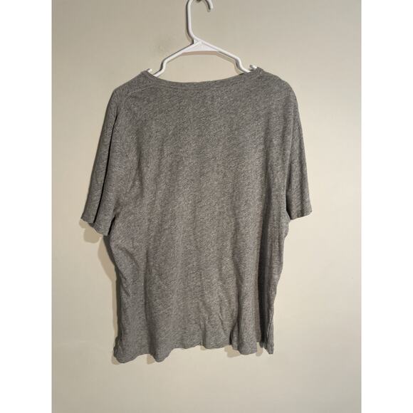 Rag & Bone Alphabet Print Crew Pocket T-Shirt Gray “G” Size XXL - Picture 4 of 9